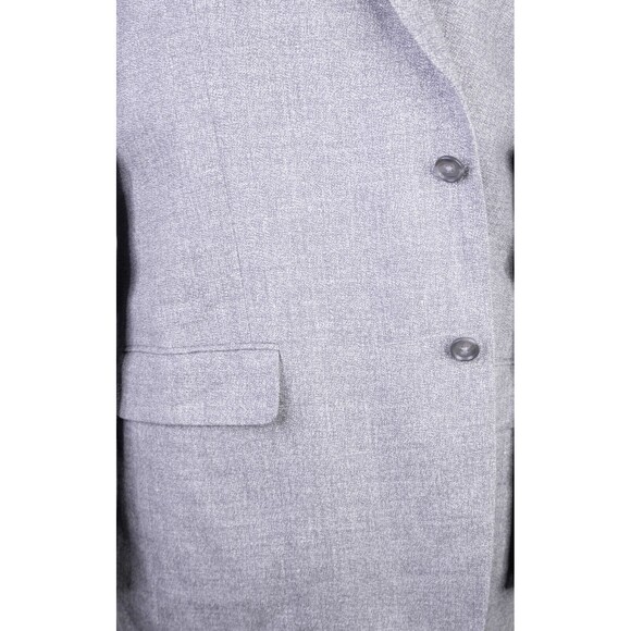 Jos. A. Bank Blazer Sport Coat Jacket Linen Wool 46R Crosshatch Gray 2-Button - Picture 3 of 15